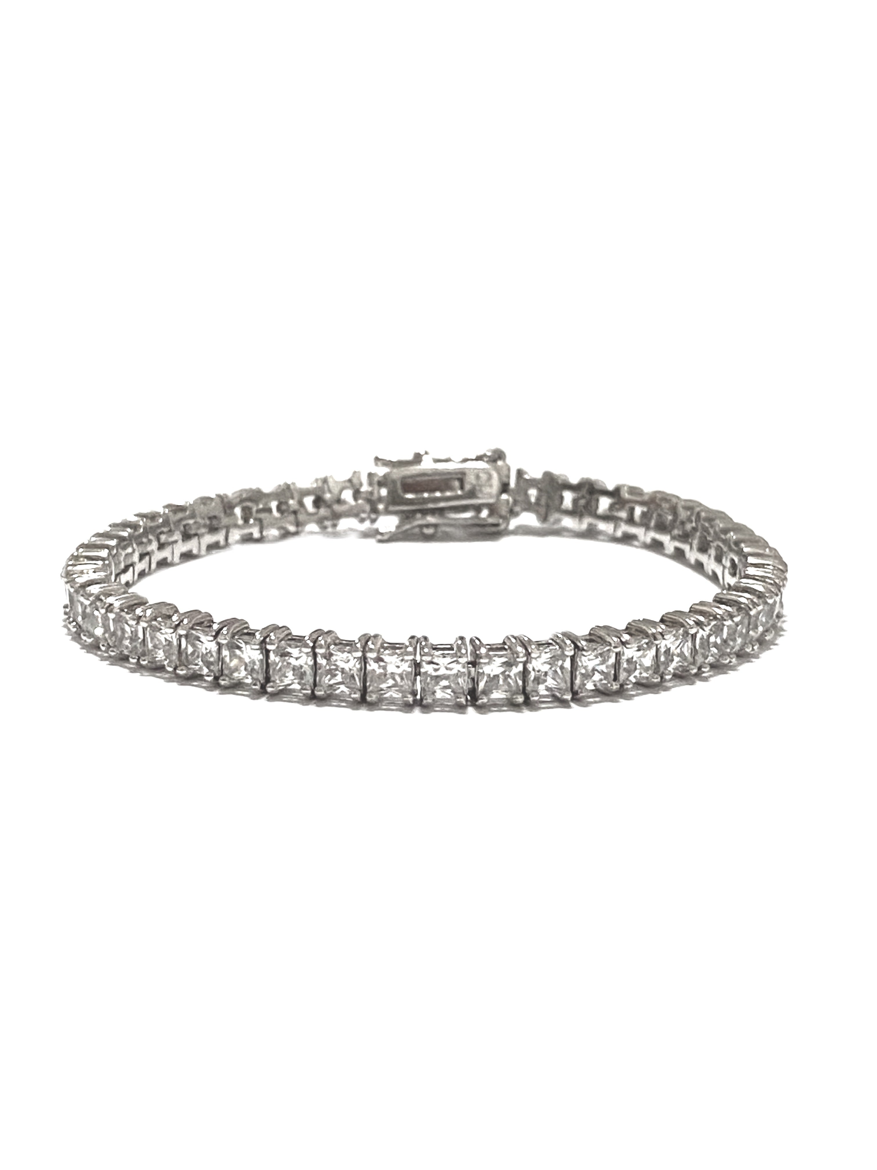 Classic White Gold Tennis Bracelet